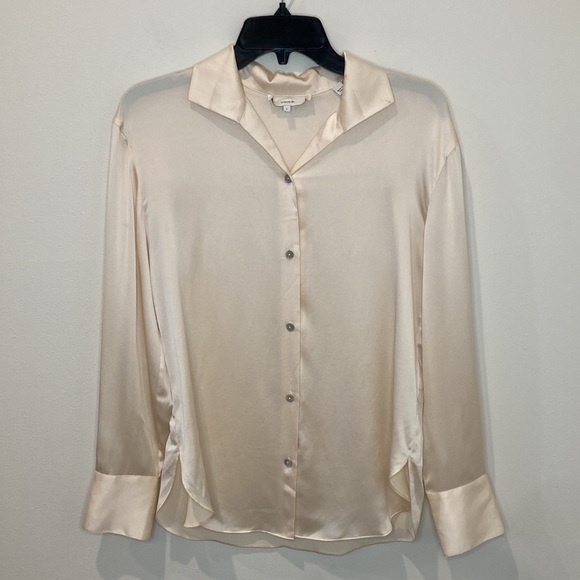 Vince Ivory Silk Blouse - Picture 3 of 8